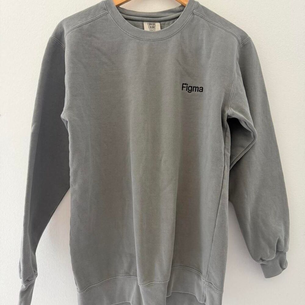 Comfort-colors Men's Grey Sweatshirt